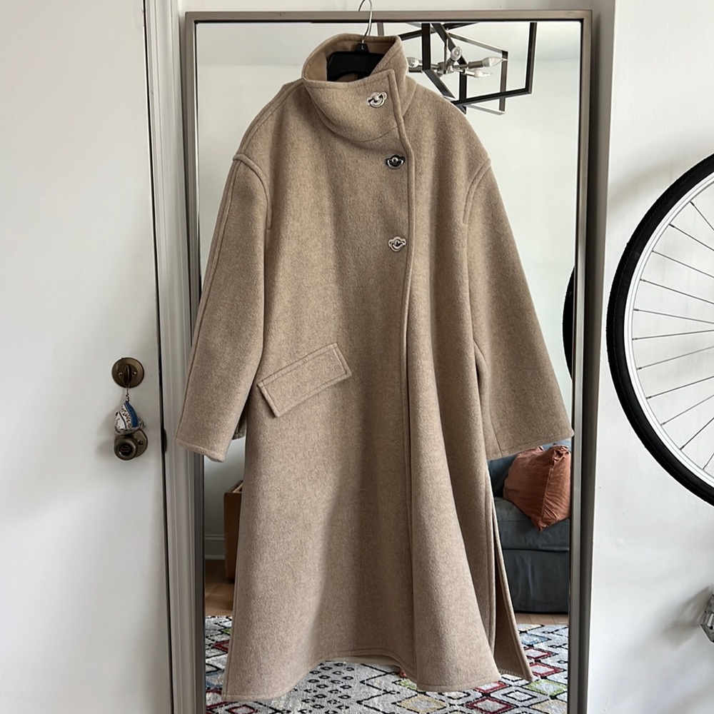Acne Wool Coat Oversized Sz 32 one size fits all